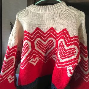 Free People Heart Sweater